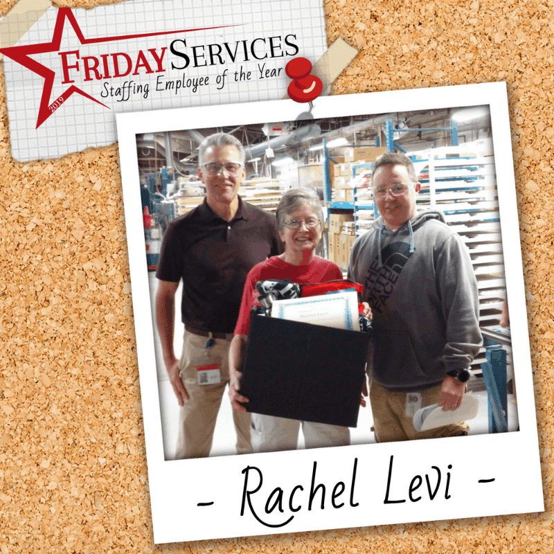 Rachel Levi, Friday Services' Staffing Employee of the Year for 2019