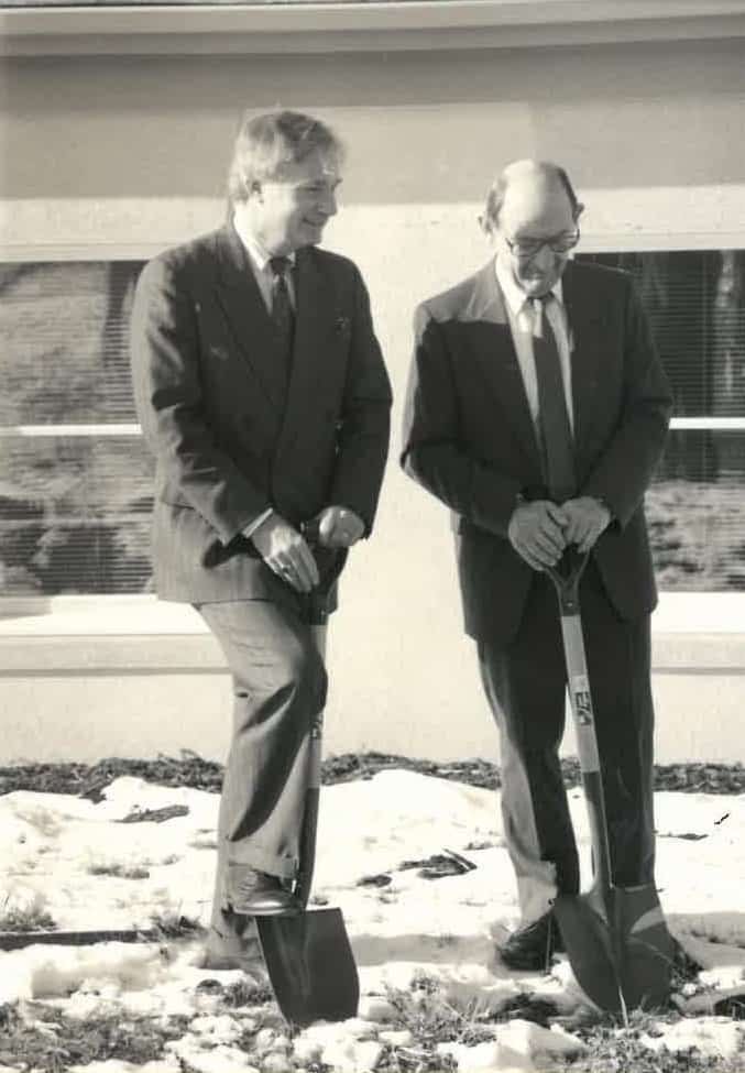 John Modaff breaking ground on Asheville Office.